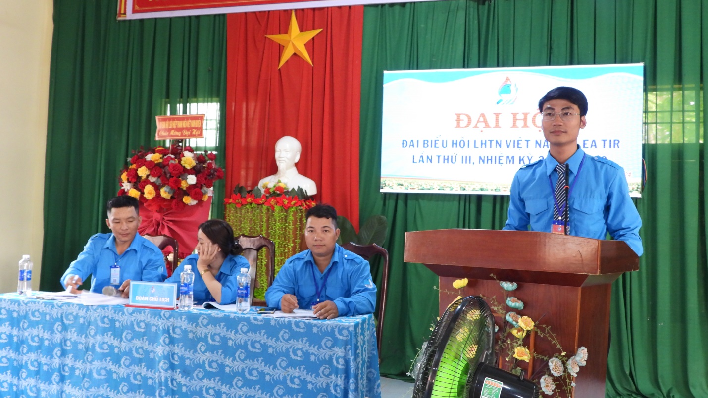 Đại hội đại biểu Hội liên hiệp thanh niên Việt Nam xã Ea Tir lần thứ III